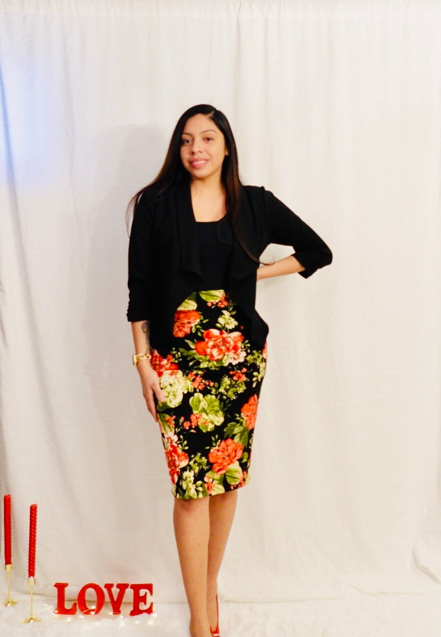 Sarahí Floral Skirt