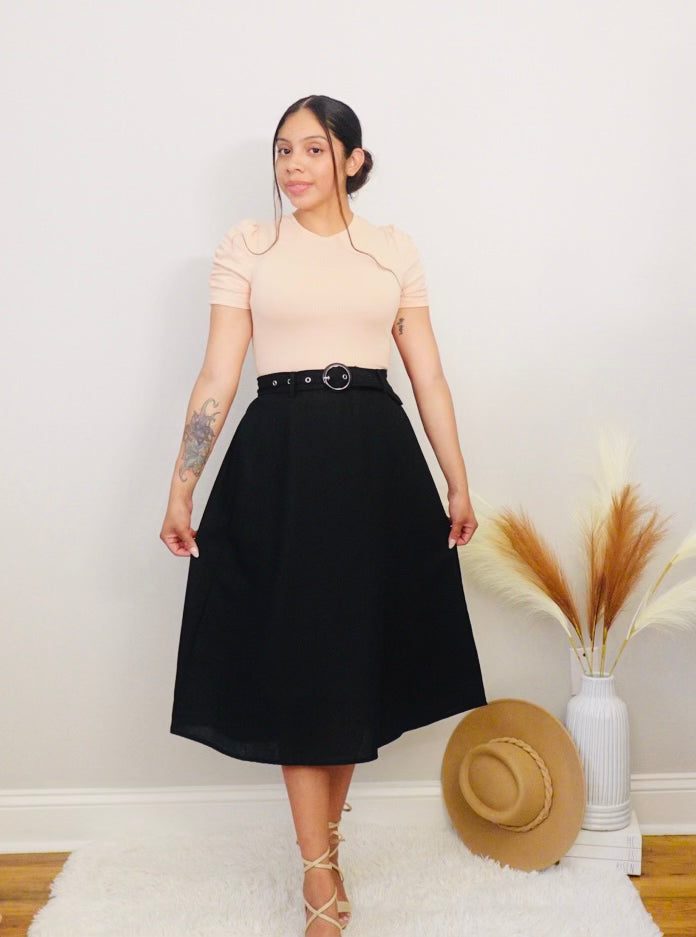 Celene Black Skirt