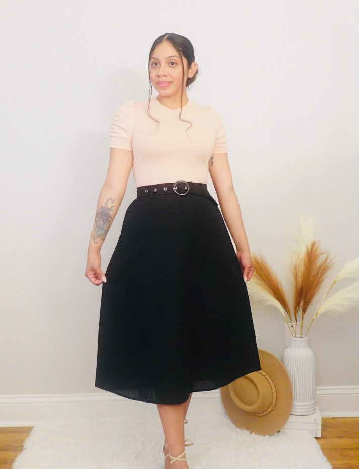 Celene Black Skirt