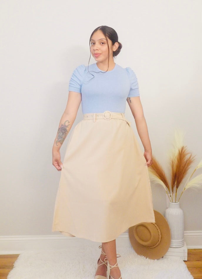 Celene Khaki Skirt