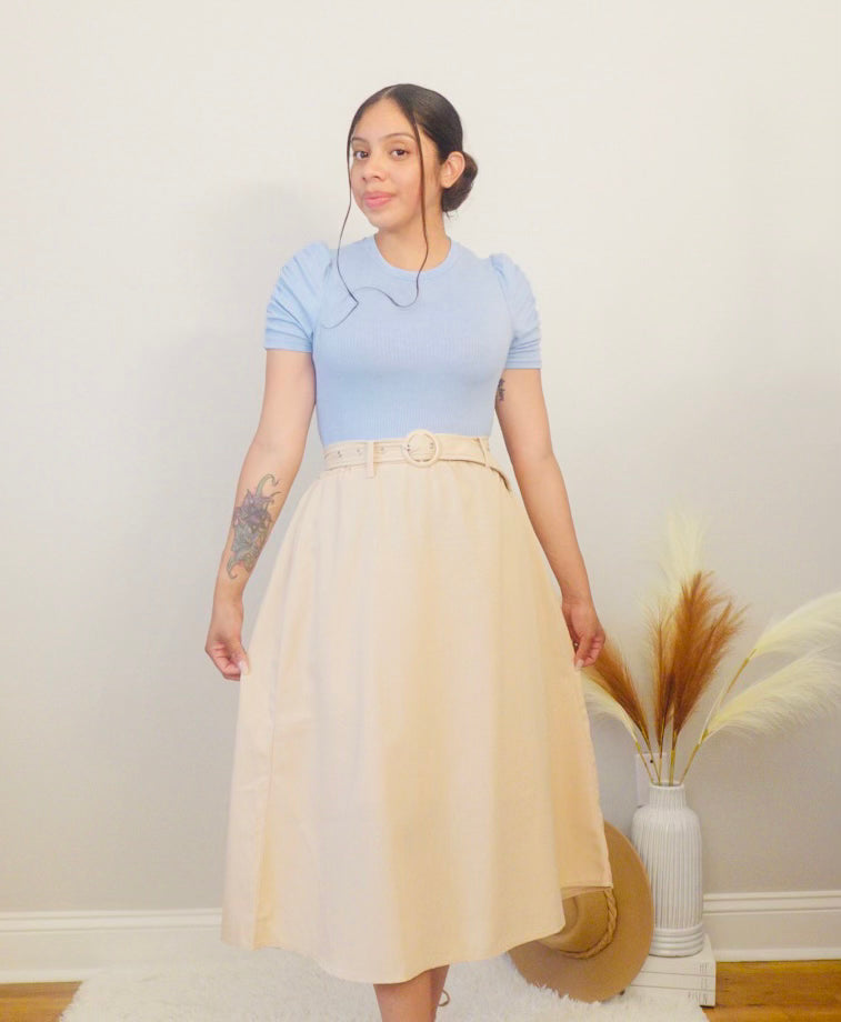 Celene Khaki Skirt