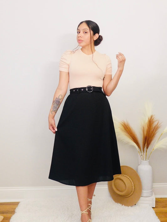 Celene Black Skirt