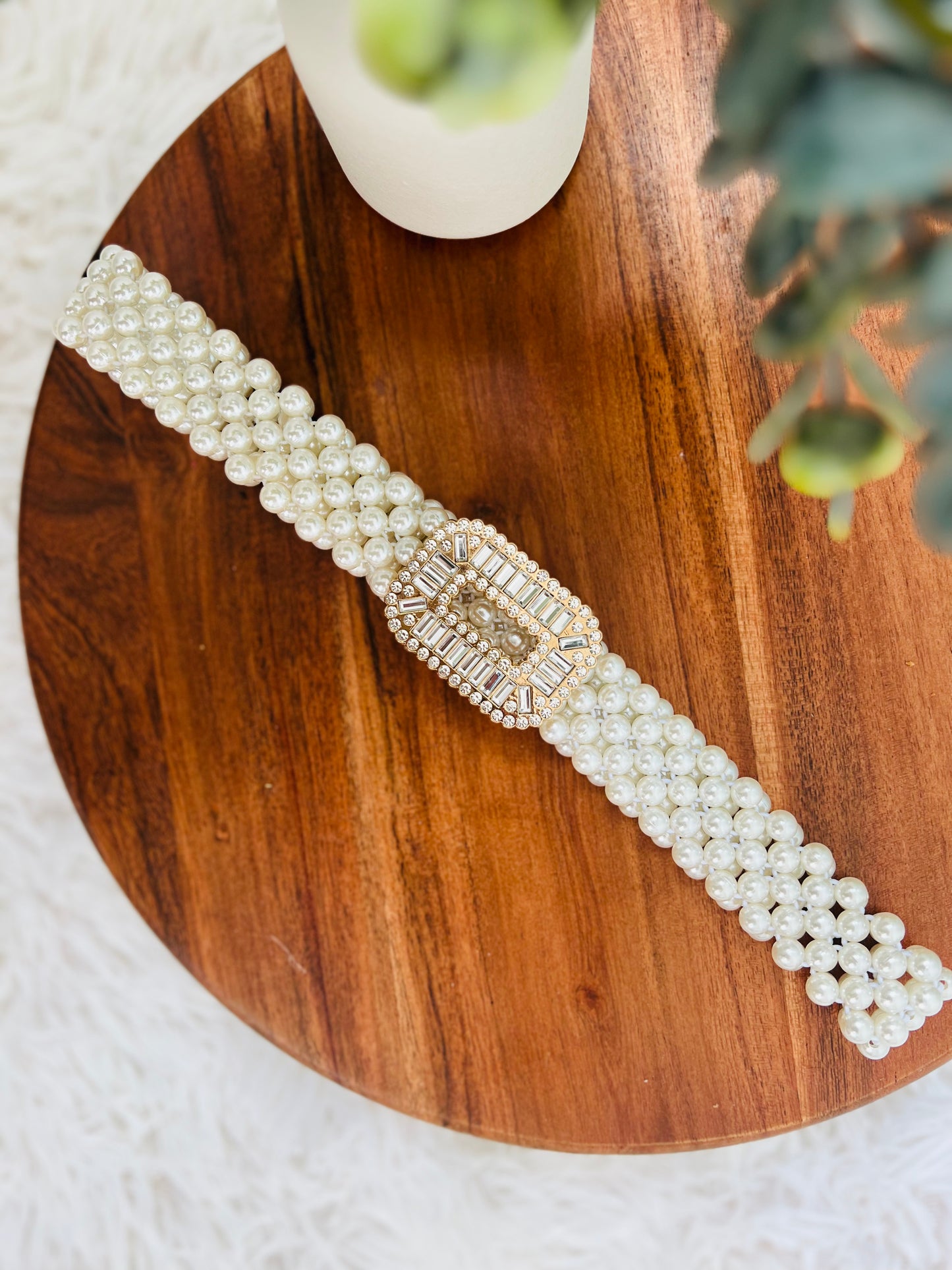 Zara Pearl Belt