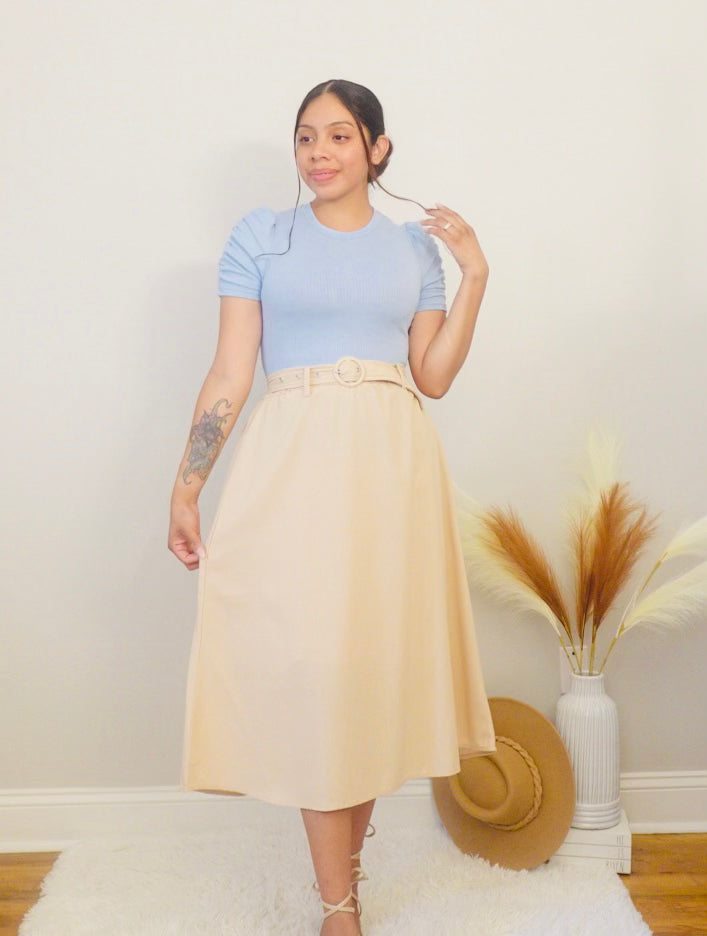 Celene Khaki Skirt