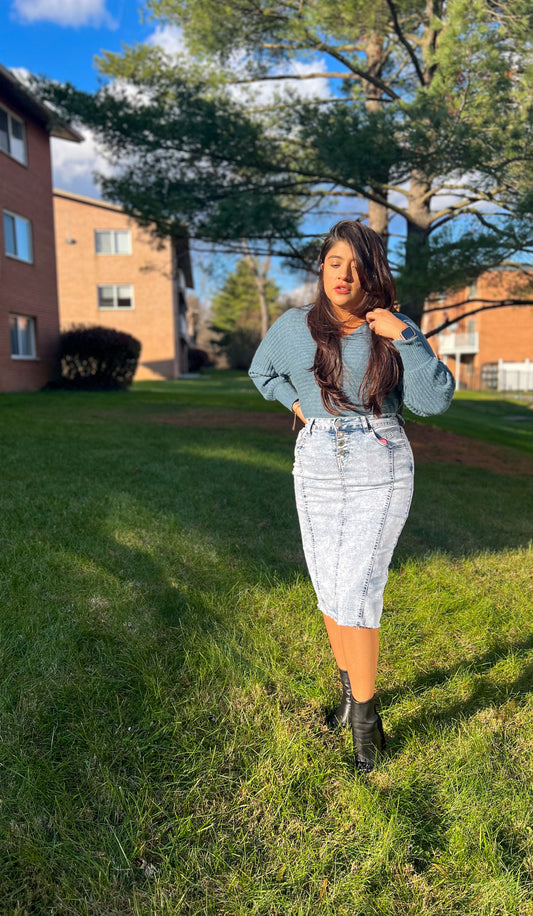 The Grace Denim Skirt