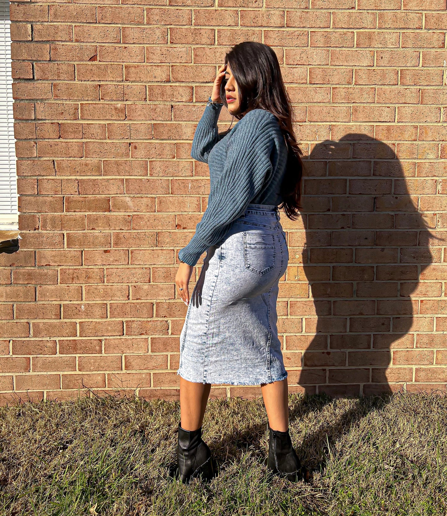 The Grace Denim Skirt