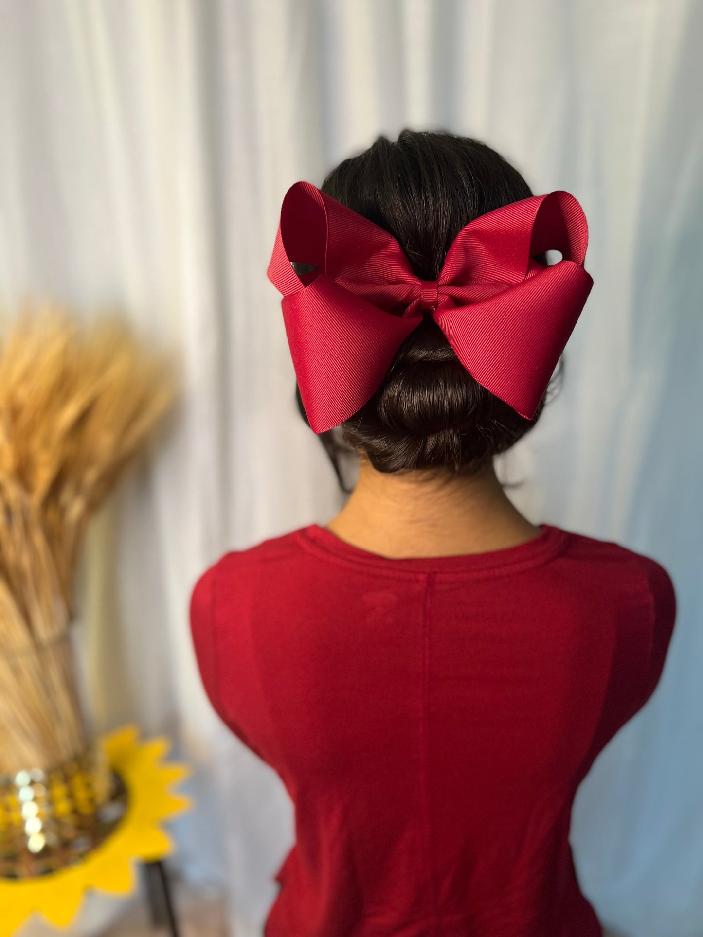 Cranberry Big Boutique Bow