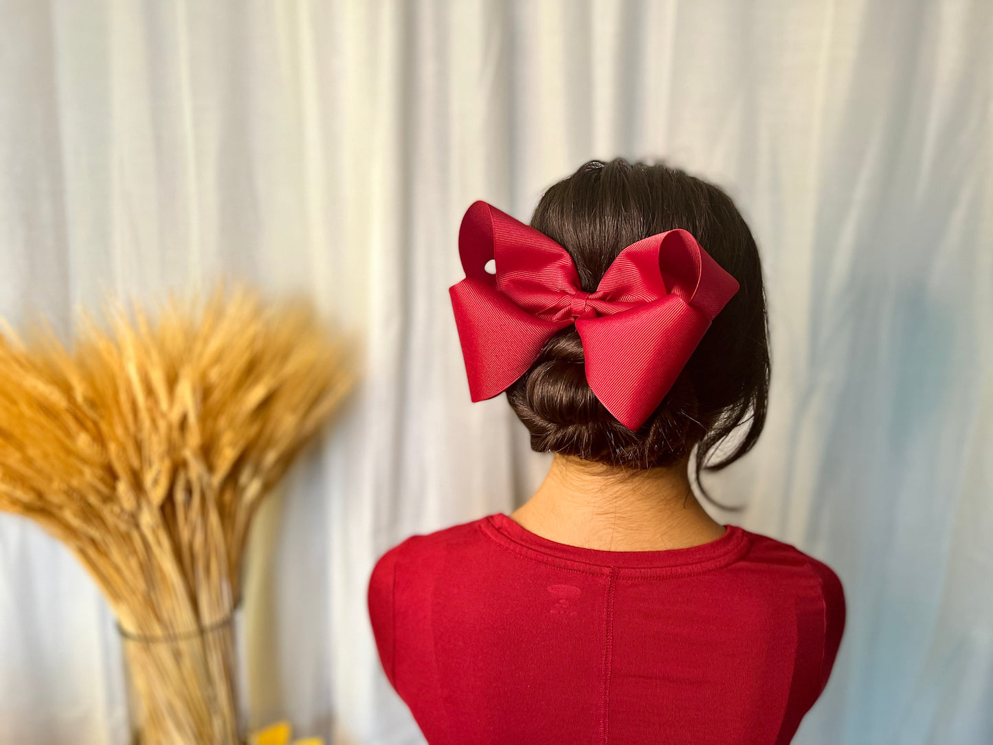 Cranberry Big Boutique Bow