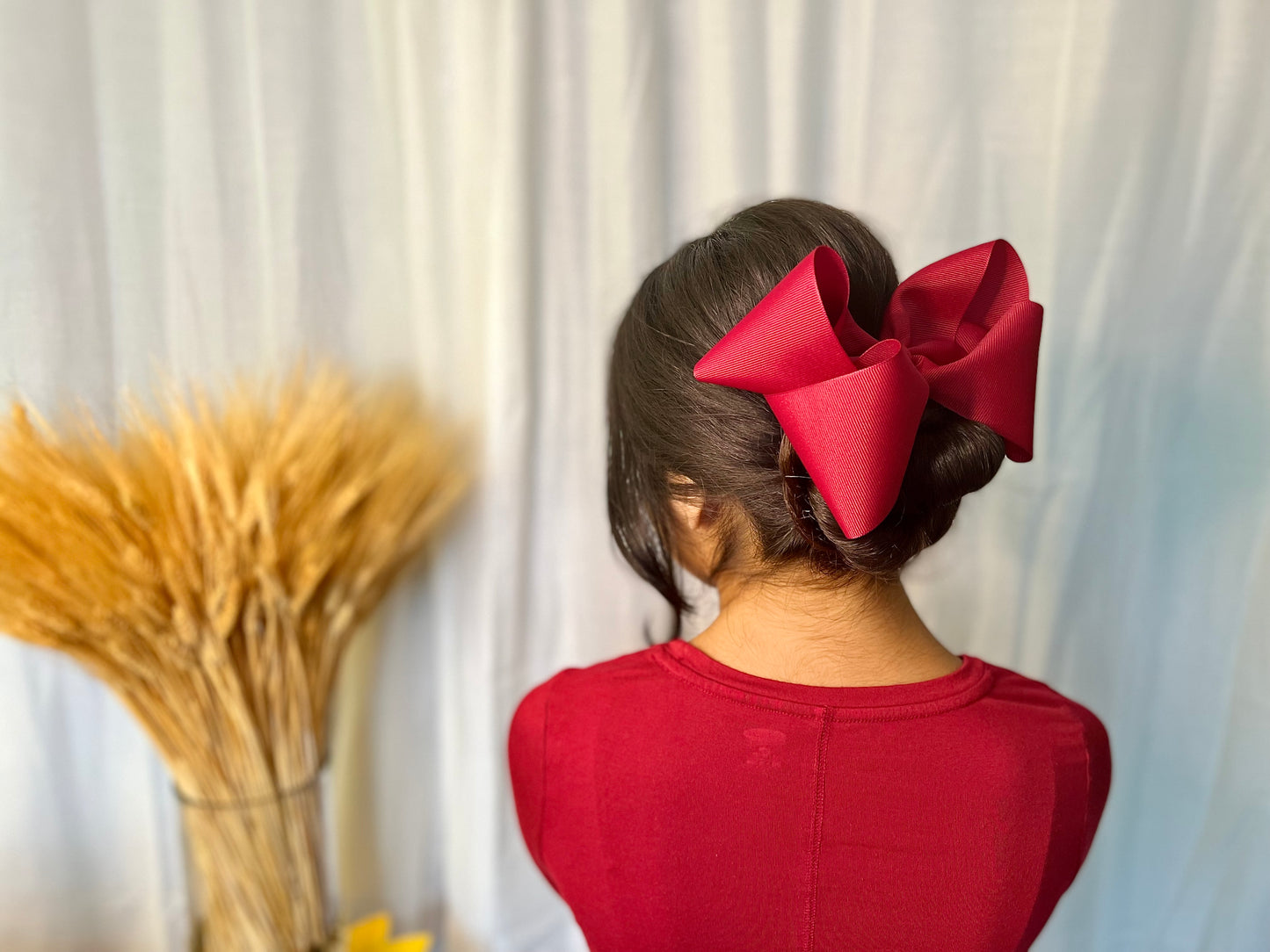 Cranberry Big Boutique Bow