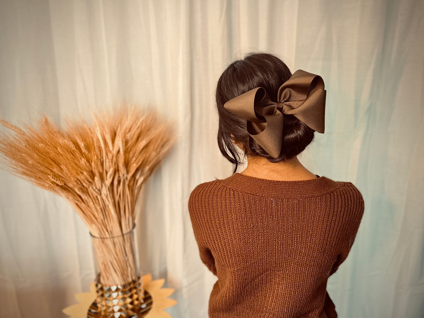 Brown Big Boutique Bow