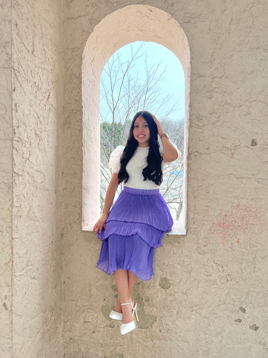 Evolet Tiered Skirt